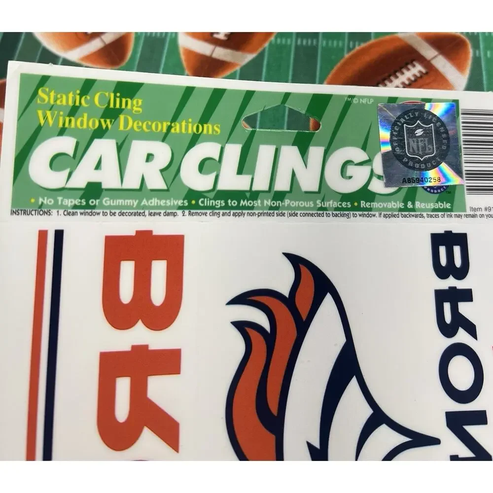Color-Clings vintage nfl